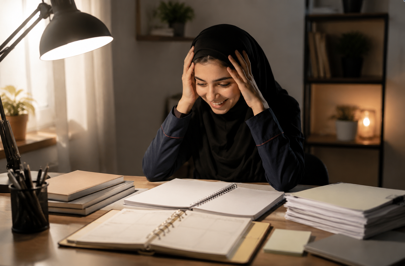 دانش آموز در حال مطالعه موثر